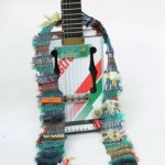 Winning design - a guitar strap made from discarded fishing net